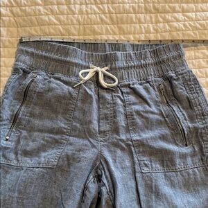 Athleta chambray linen joggers